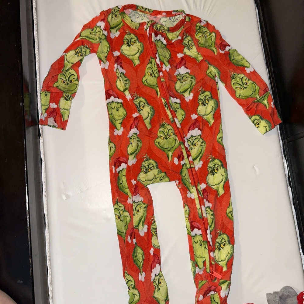 Posh Peanut Grinch Red Kids Footie